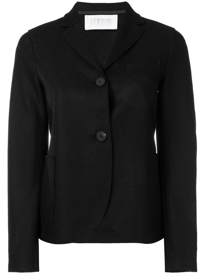 Harris Wharf London Short Boyfriend Blazer - Black