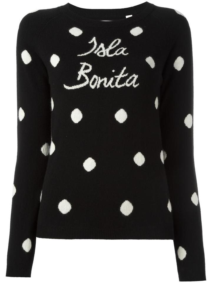 Chinti And Parker 'isla Bonita' Intarsia Jumper, Women's, Size: Large, Black, Cashmere