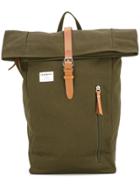 Sandqvist Leather Trim Backpack - Green