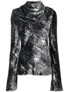 Ellery Zebra Print Blouse - Black