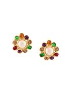 Chanel Vintage Pearl Gripoix Clip-on Earrings, Women's