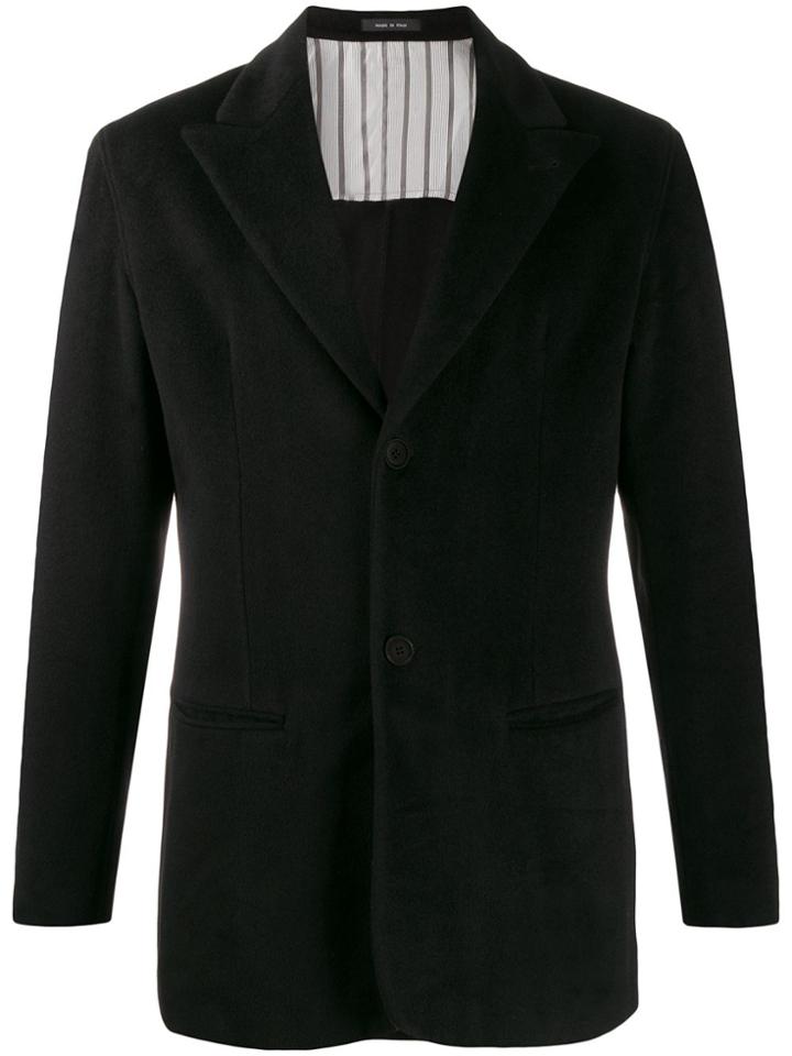 Giorgio Armani Pre-owned 1990s Peaked Lapels Blazer - Black