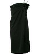 Comme Des Garçons Pre-owned Drawstring One Shoulder Dress - Black