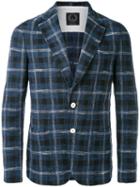 Tonello - Checked Blazer - Men - Cotton/polyamide/spandex/elastane - L, Blue, Cotton/polyamide/spandex/elastane
