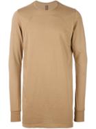 Rick Owens Drkshdw Long Sweatshirt, Men's, Size: Medium, Brown, Cotton