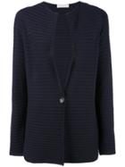 Le Tricot Perugia Ribbed Cardigan - Blue