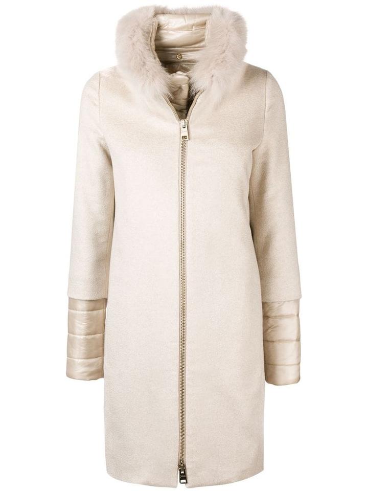 Herno Cashmere Single Breasted Coat - Neutrals