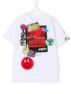 Burberry Kids Teen Graphic Print T-shirt - White