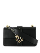 Pinko Love Simply Jewelled Buckle Bag - Black