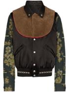 Duran Lantink Floral Sleeve Bomber Jacket - Black
