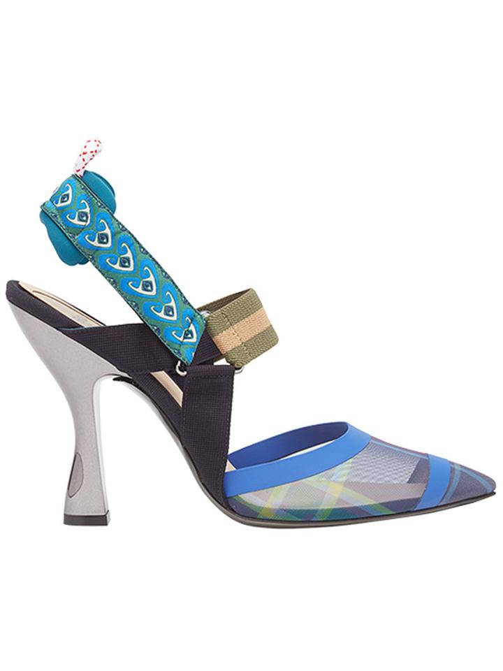 Fendi Colibrì Slingback Pumps - Blue