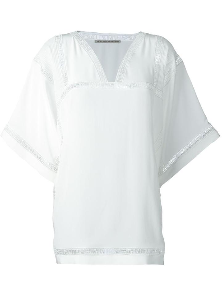 Ermanno Scervino Open Lace Detail Blouse