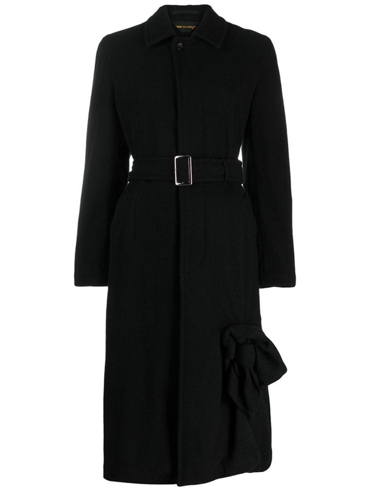 Comme Des Garçons Vintage Long Belted Coat - Black