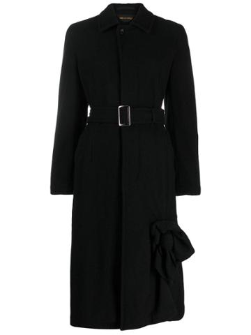 Comme Des Garçons Vintage Long Belted Coat - Black