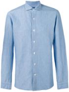 Barba - Buttoned Shirt - Men - Cotton - 40, Blue, Cotton