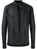 Kolor - Collared Knit - Men - Cotton/nylon/wool - 2, Blue, Cotton/nylon/wool