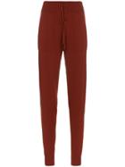 Alexandra Golovanoff Cashmere Drawstring Sweatpants - Brown