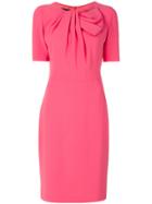 Boutique Moschino Fitted Pencil Dress - Pink & Purple
