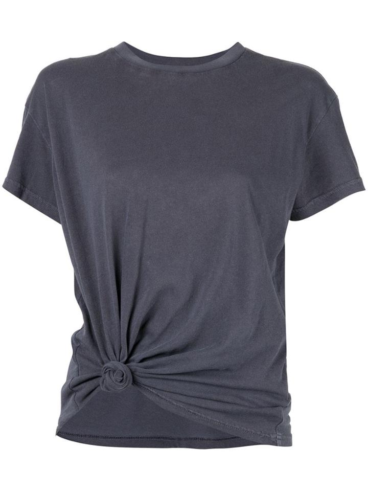 Frame Tie Knot Detail T-shirt - Blue