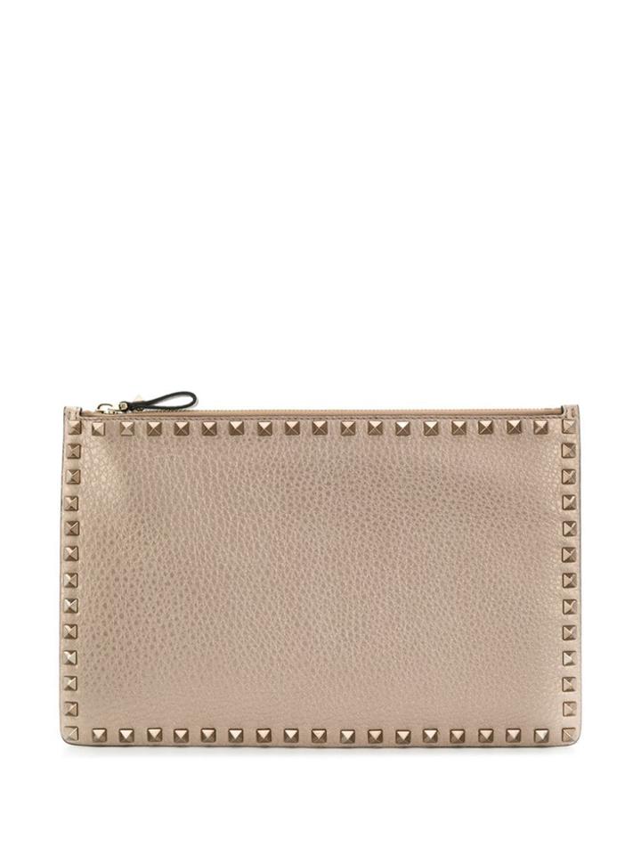 Valentino Valentino Garavani Rockstud Flat Pouch - Gold