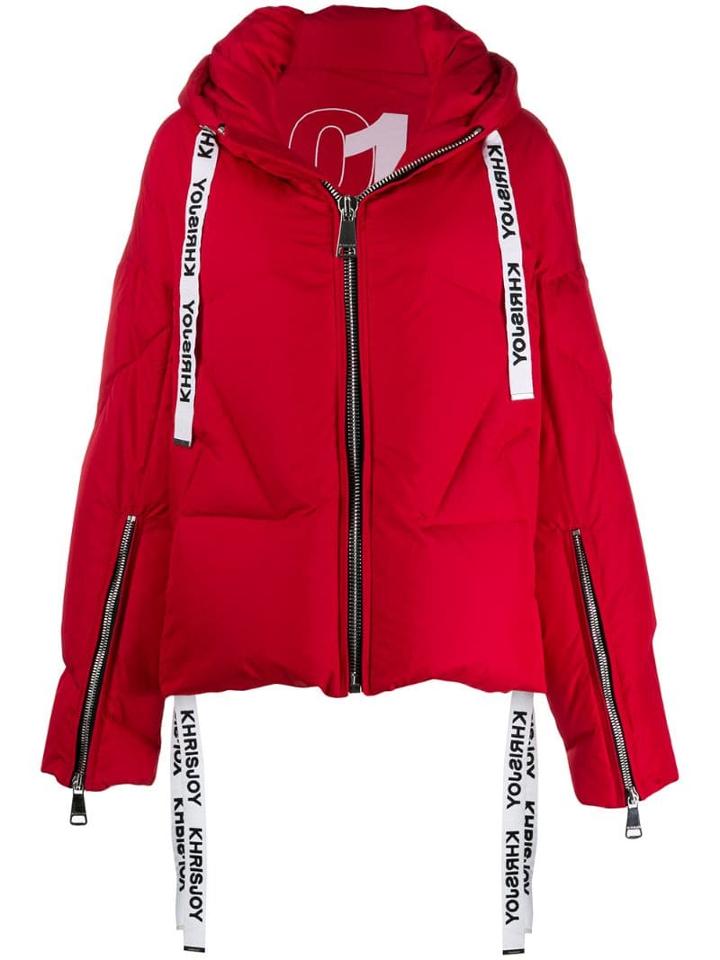 Khrisjoy Oversized Padded Jacket - Red