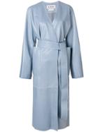 Loewe Belted Coat - Blue