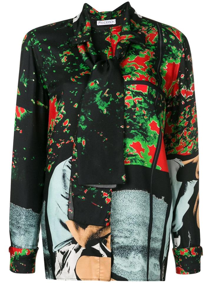 Jw Anderson Gilbert & George Boy Sitting Down Shirt - Black