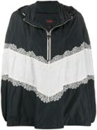 Giambattista Valli Lace Detail Hoodie - Black