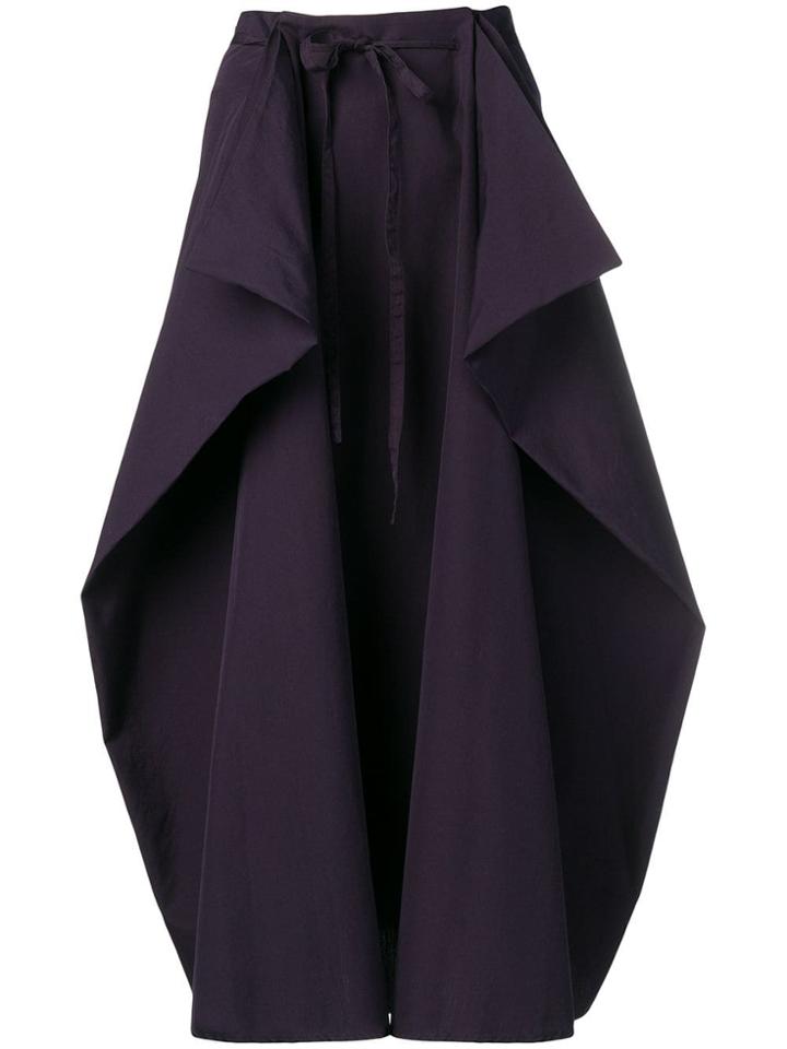 Lemaire Draped Pannel Skirt - Purple