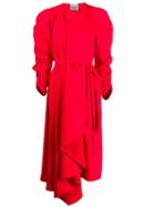 A.w.a.k.e. Mode Draped Midi Dress - Red