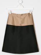 Señorita Lemoniez Two-tone Malevich Skirt - Nude & Neutrals