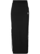 Adidas Originals High-waisted Straight Skirt, Women's, Size: 42, Black, Cotton/spandex/elastane