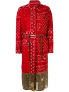 Kolor Wrap-style Printed Dress - Red