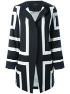 Odeeh Geometric Print Coat