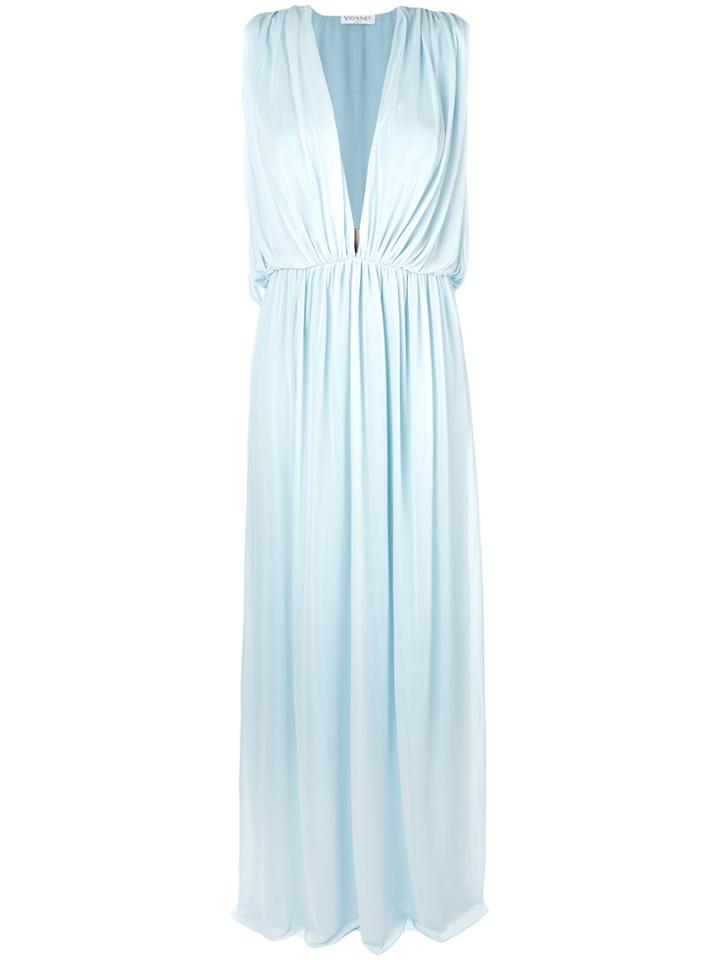 Vionnet Gathered Gown - Blue