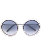 Chloe Eyewear - Double Frame Sunglasses - Women - Acetate/metal - 58, Grey, Acetate/metal