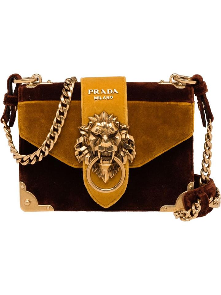 Prada Cahier Bag - Brown