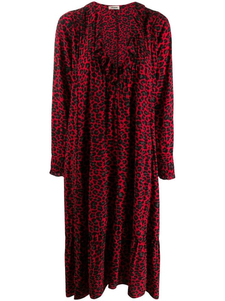Zadig & Voltaire Rikota Print Dress - Red