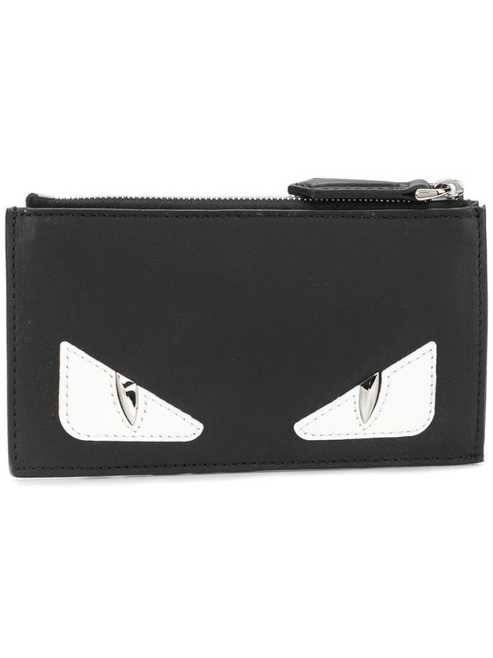 Fendi Bugs Eyes Wallet - Black