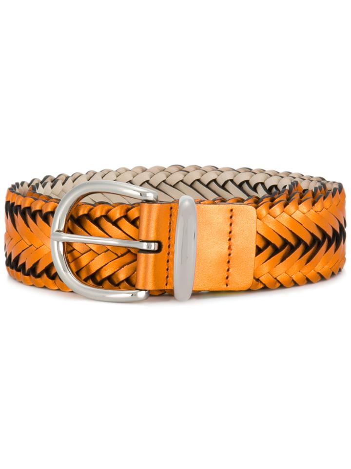 B-low The Belt Woven Belt - Yellow & Orange