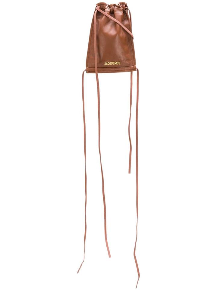 Jacquemus Drawstring Crossbody Bag - Brown