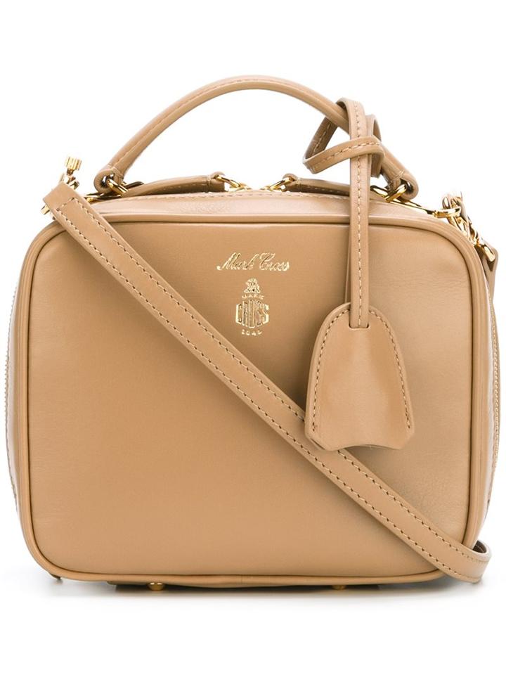Mark Cross Mini Zipped Crossbody Bag, Women's, Nude/neutrals