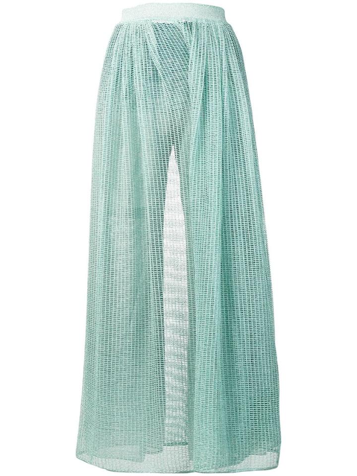 Missoni Eyelet Knit Palazzo Trousers - Green
