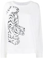 Juvia Tiger Print Top - White