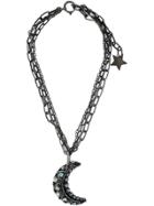 Lanvin Moon Pendant Necklace - Metallic