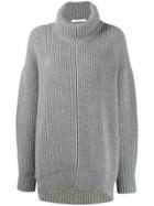 Givenchy Oversized Funnel Neck Sweater - Grey