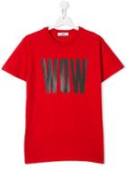 Msgm Kids Wow T-shirt - Red