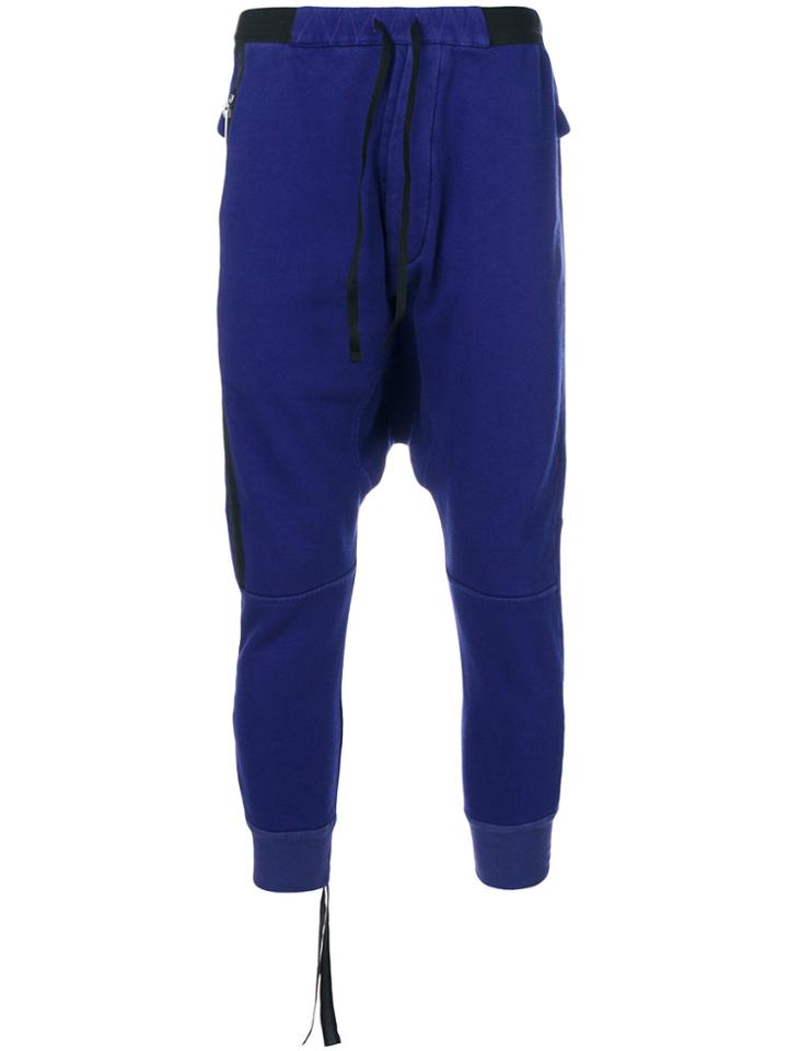 Unravel Project Drop Crotch Joggers - Blue