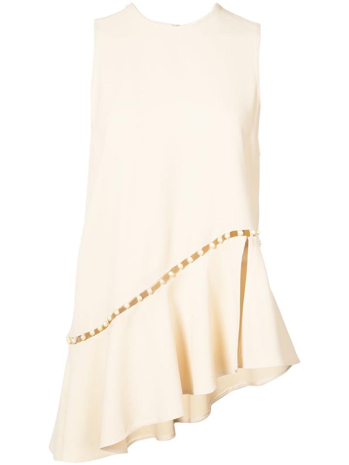 Jonathan Simkhai - Peplum Top - Women - Spandex/elastane/acetate/viscose - Xs, Nude/neutrals, Spandex/elastane/acetate/viscose