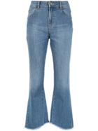 Nk Flared Jeans Trousers - Blue